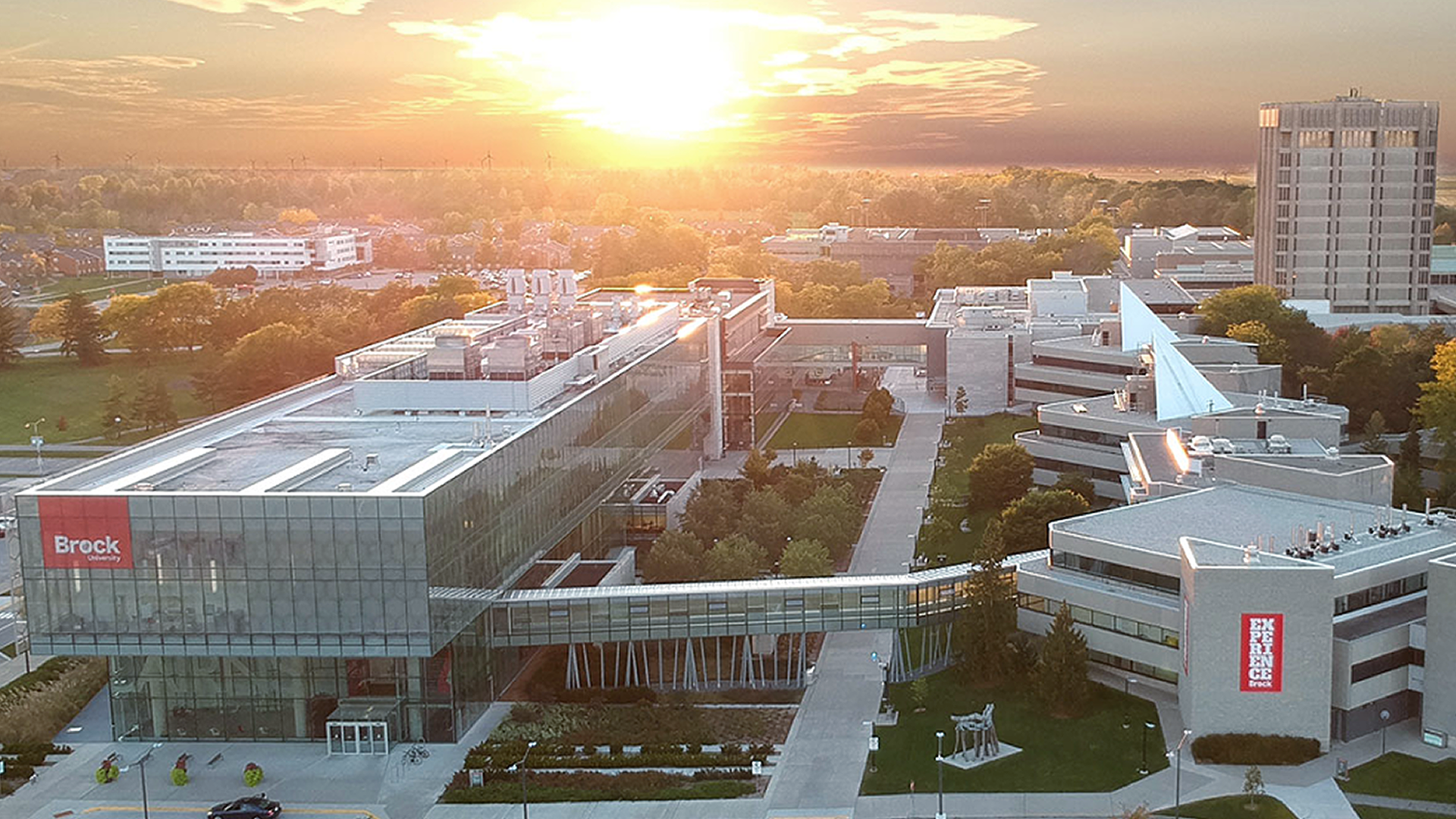 A picture of Brock University's campus.